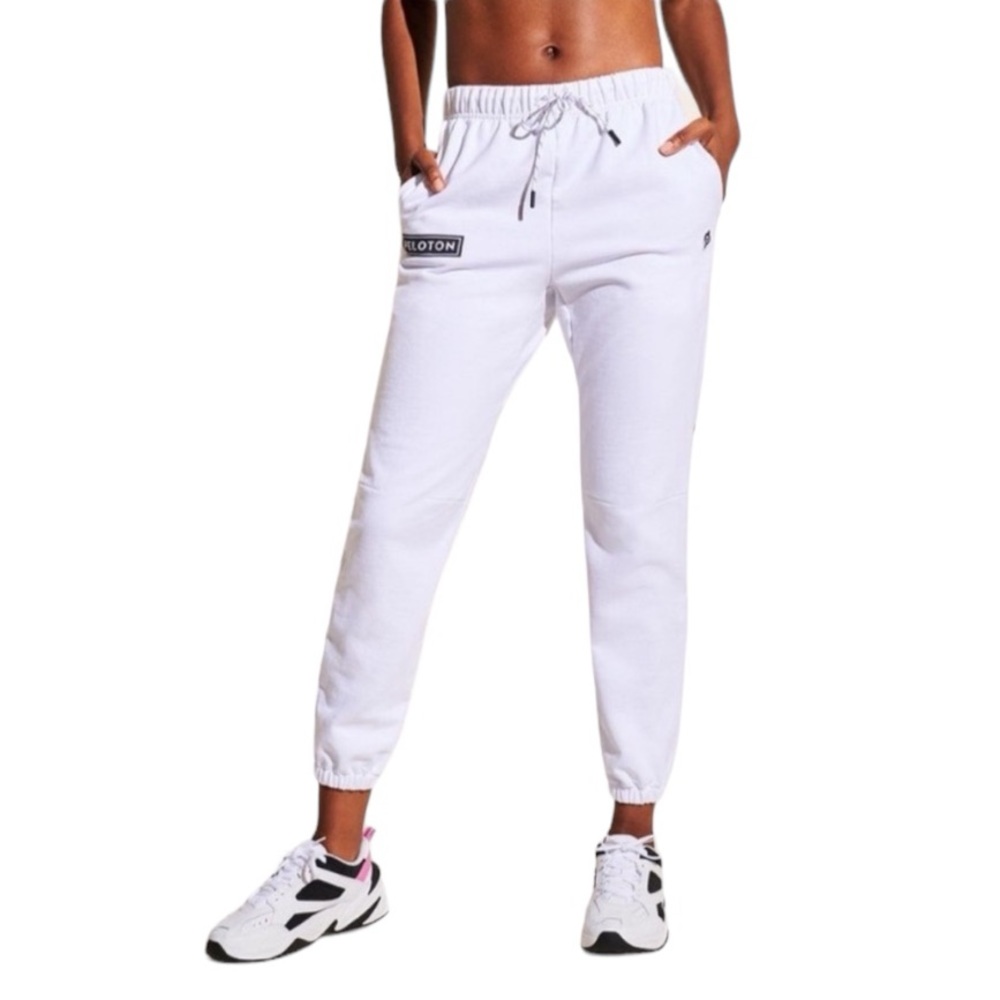 Peloton White Colorblack Sweatpants Joggers—M